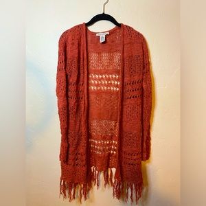Burnt orange cover top